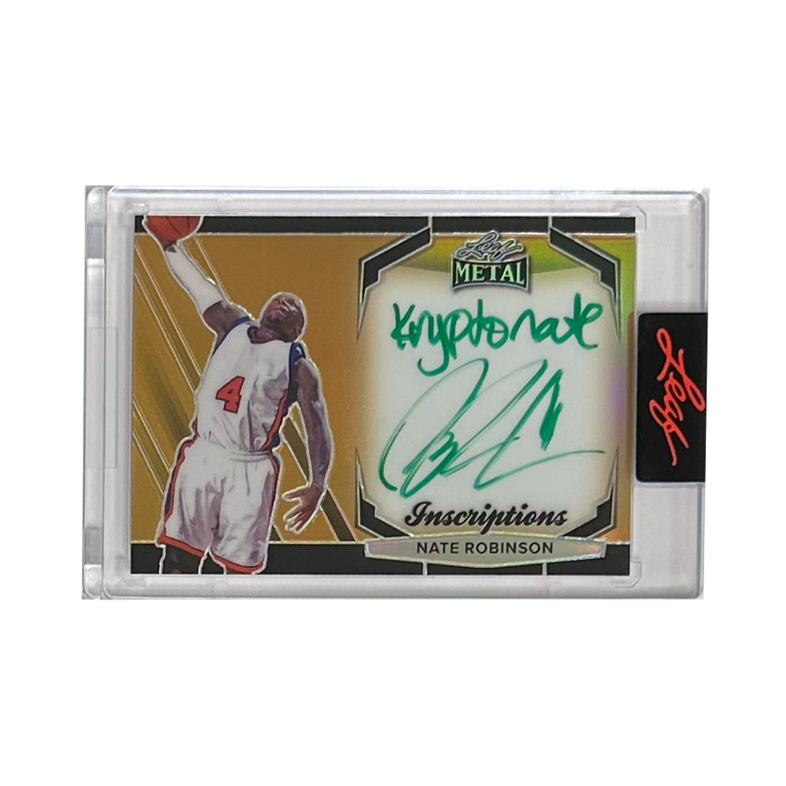 Leaf Inscriptions Nate Robinson 29/100