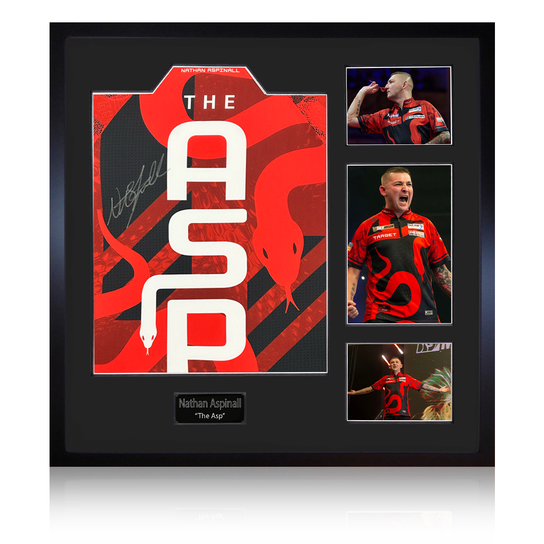 Nathan Aspinall Signed 2025 Shirt Elite Frame