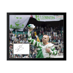 Neil Lennon Signed Celtic Cut Deluxe Mount Frame