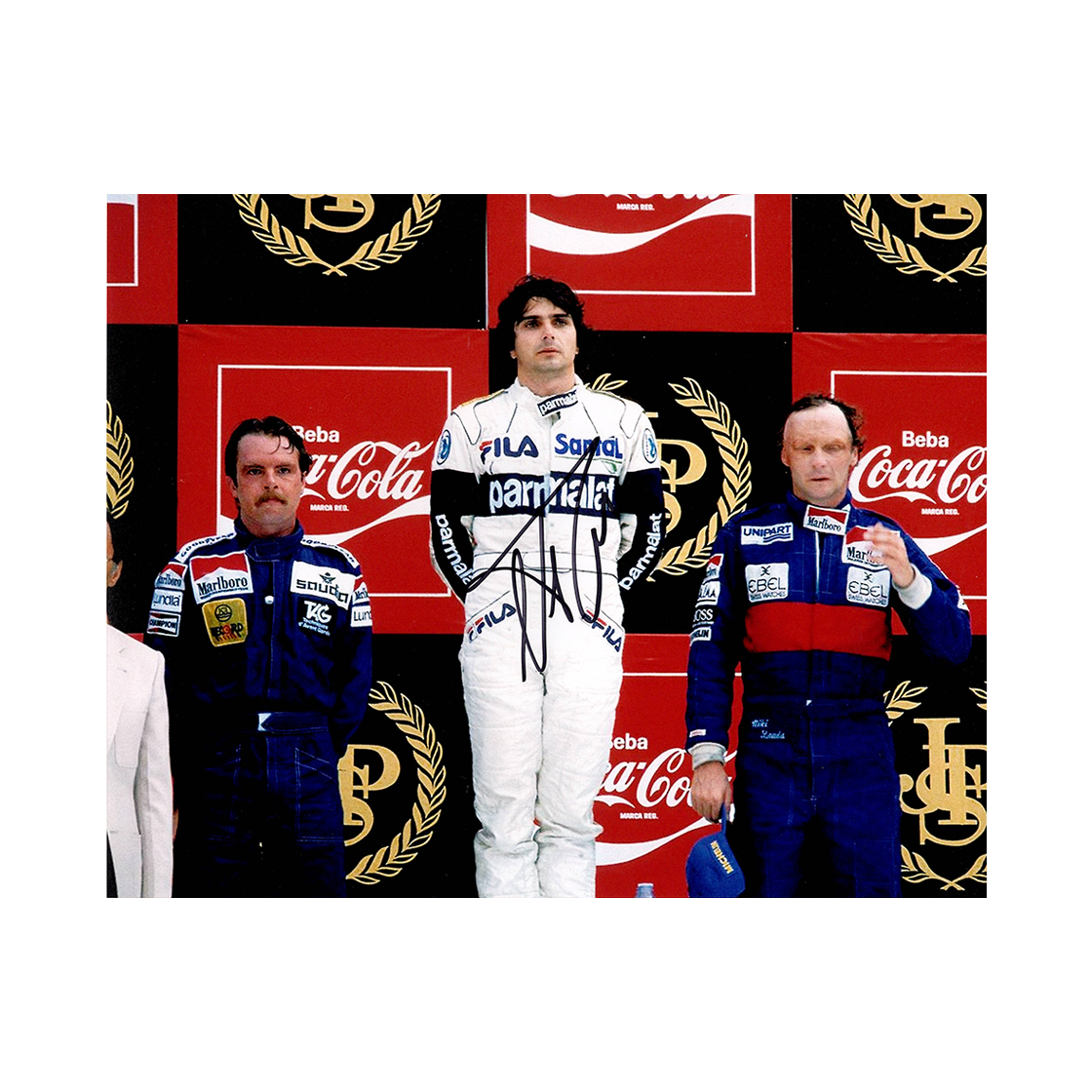 Nelson Piquet Signed 10x8 Image