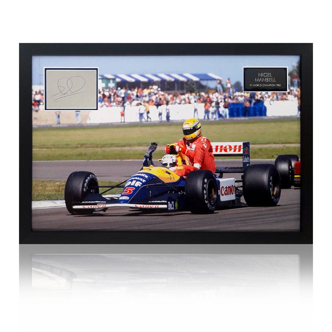 Nigel Mansell 1992 F1 World Champion "Senna Taxi" Williams Display