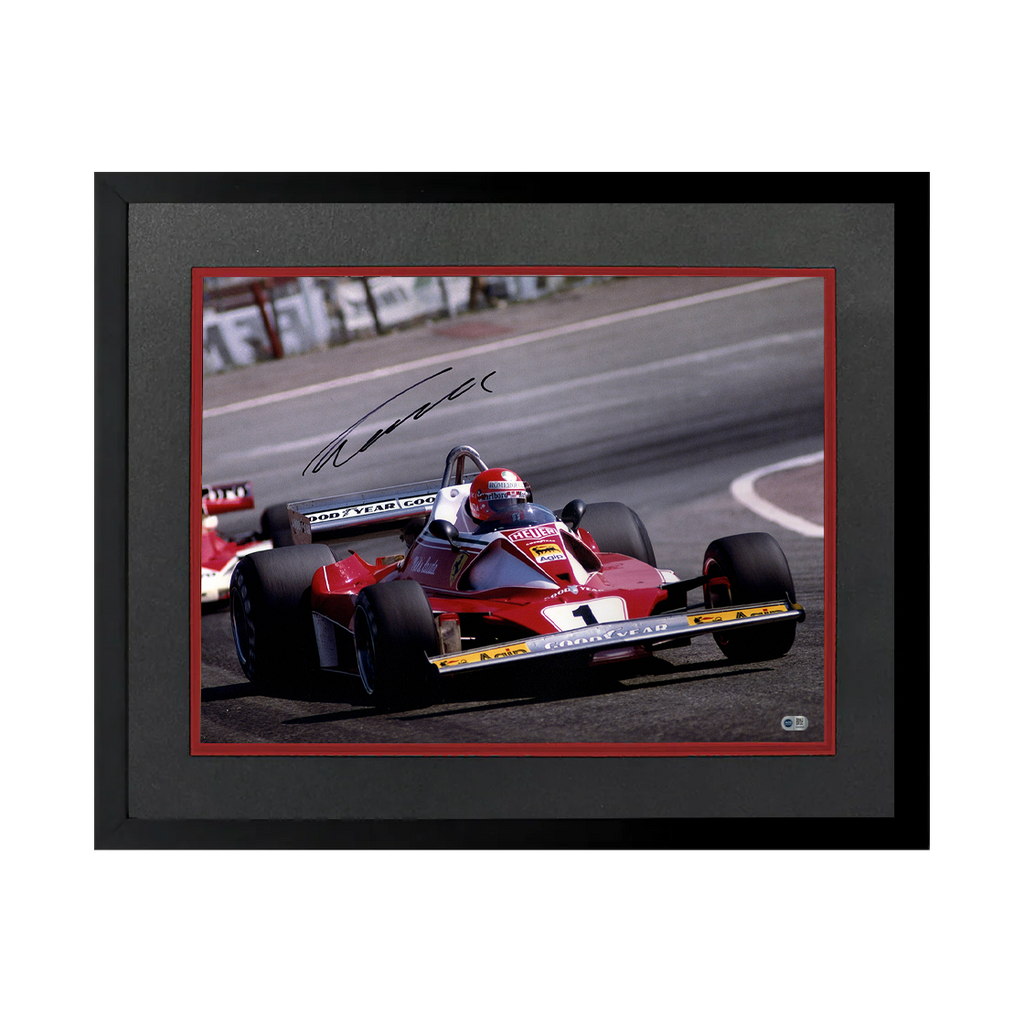 Niki Lauda Signed 16x12 Image Deluxe Mount Frame (ACG Cert)