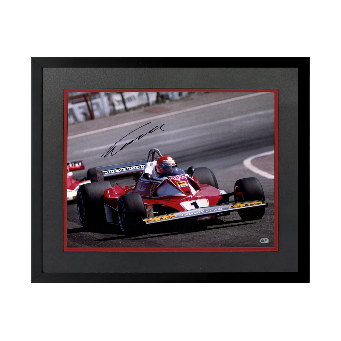 Niki Lauda Signed 16x12 Image Deluxe Mount Frame (ACG Cert)