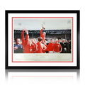 Nobby Stiles & Gary Keane Signed 'When Football Came Home' Deluxe Mount Frame