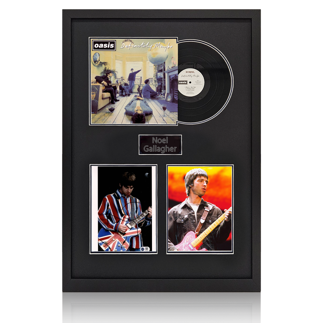 Noel Gallagher Signed 10x8 Image LP Elite Frame (ACG Cert)