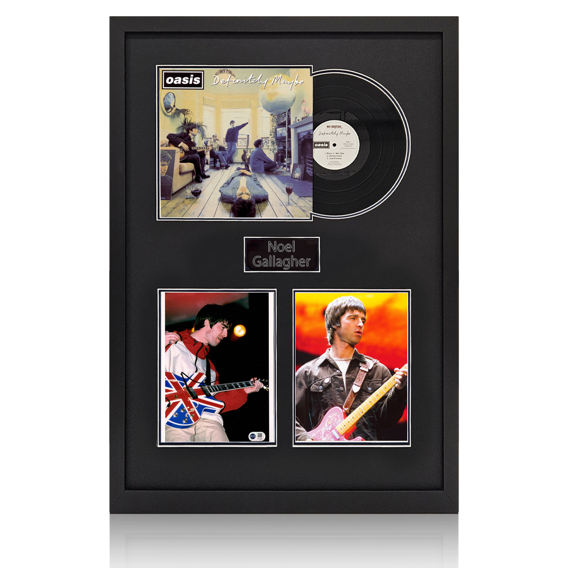 Noel Gallagher Signed 10x8 Image LP Elite Frame (ACG Cert)