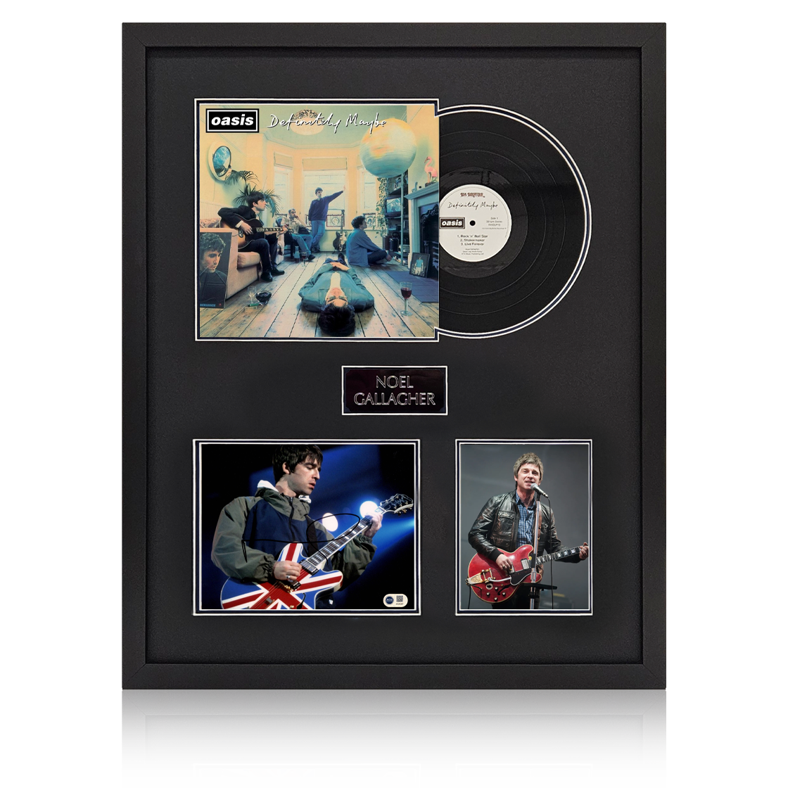 Noel Gallagher Signed 10x8 Image LP Elite Frame (ACG Cert)