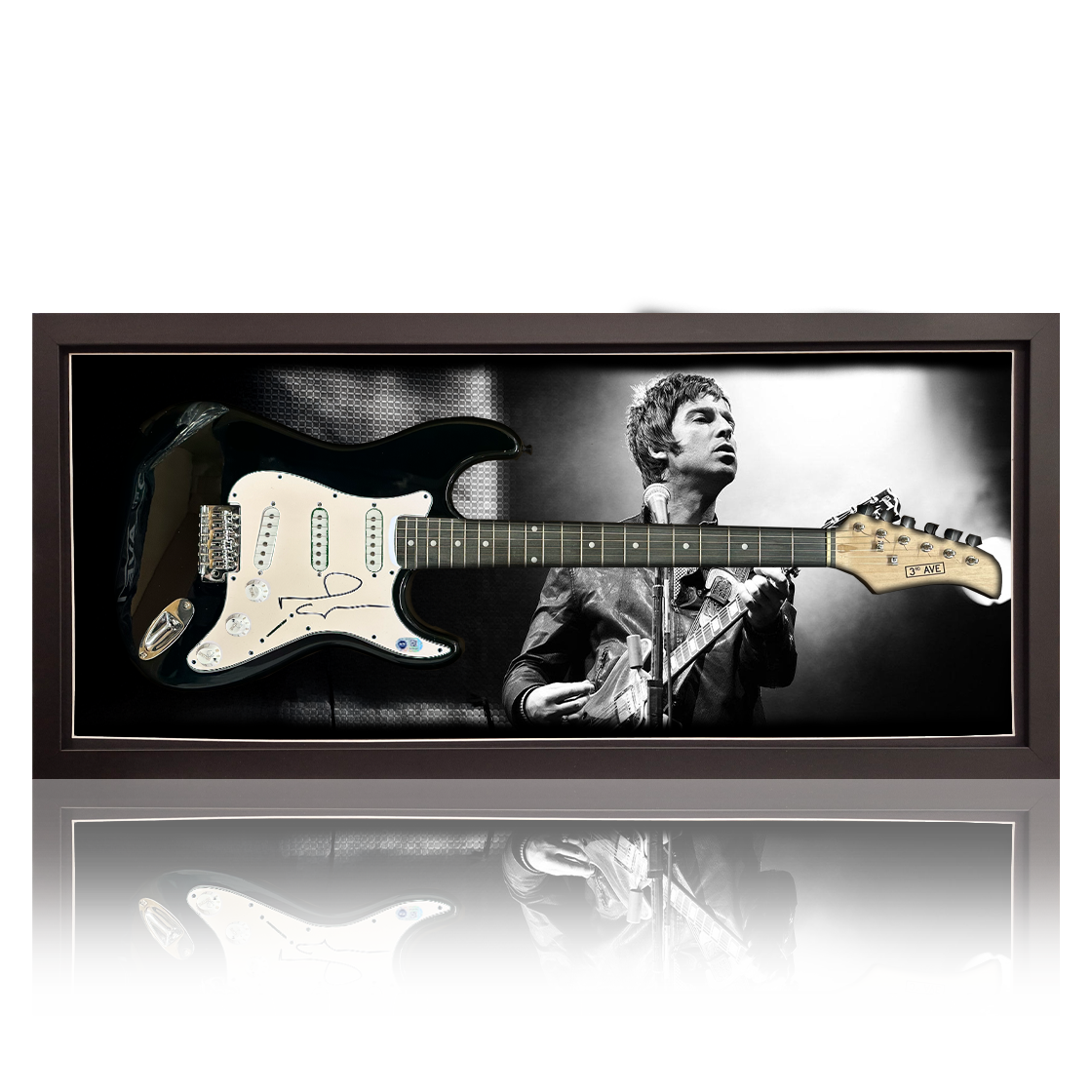 Noel Gallagher Signed Guitar Frame (ACG Cert)