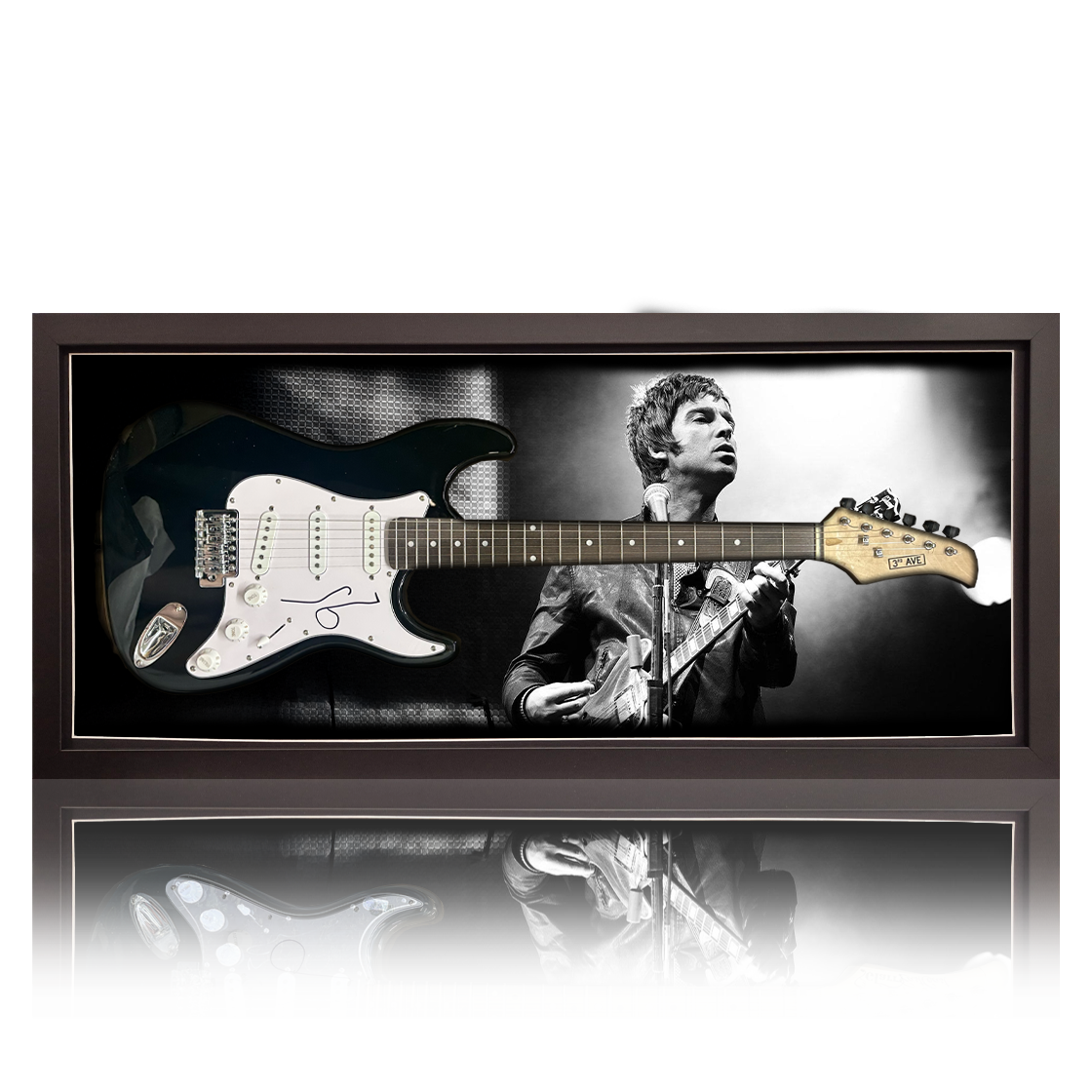 Noel Gallagher Signed Guitar Frame