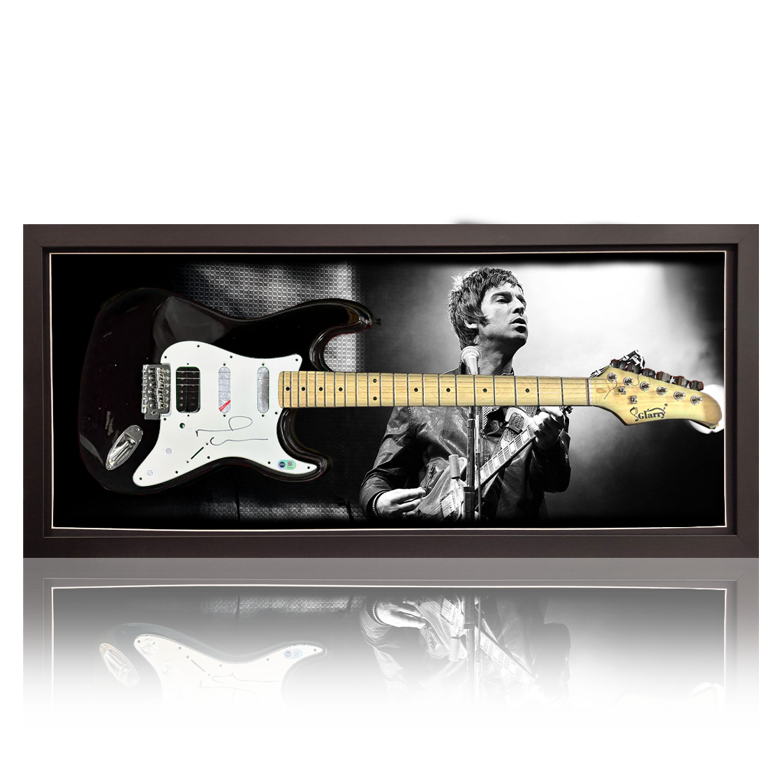 Noel Gallagher Signed Guitar Frame (ACG Cert)