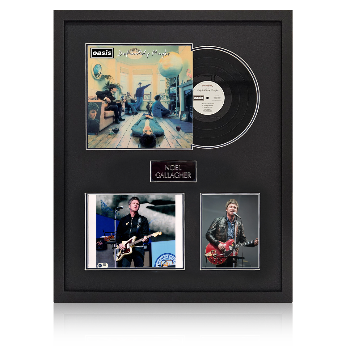Noel Gallagher Signed 10x8 Image LP Elite Frame (ACG Cert)
