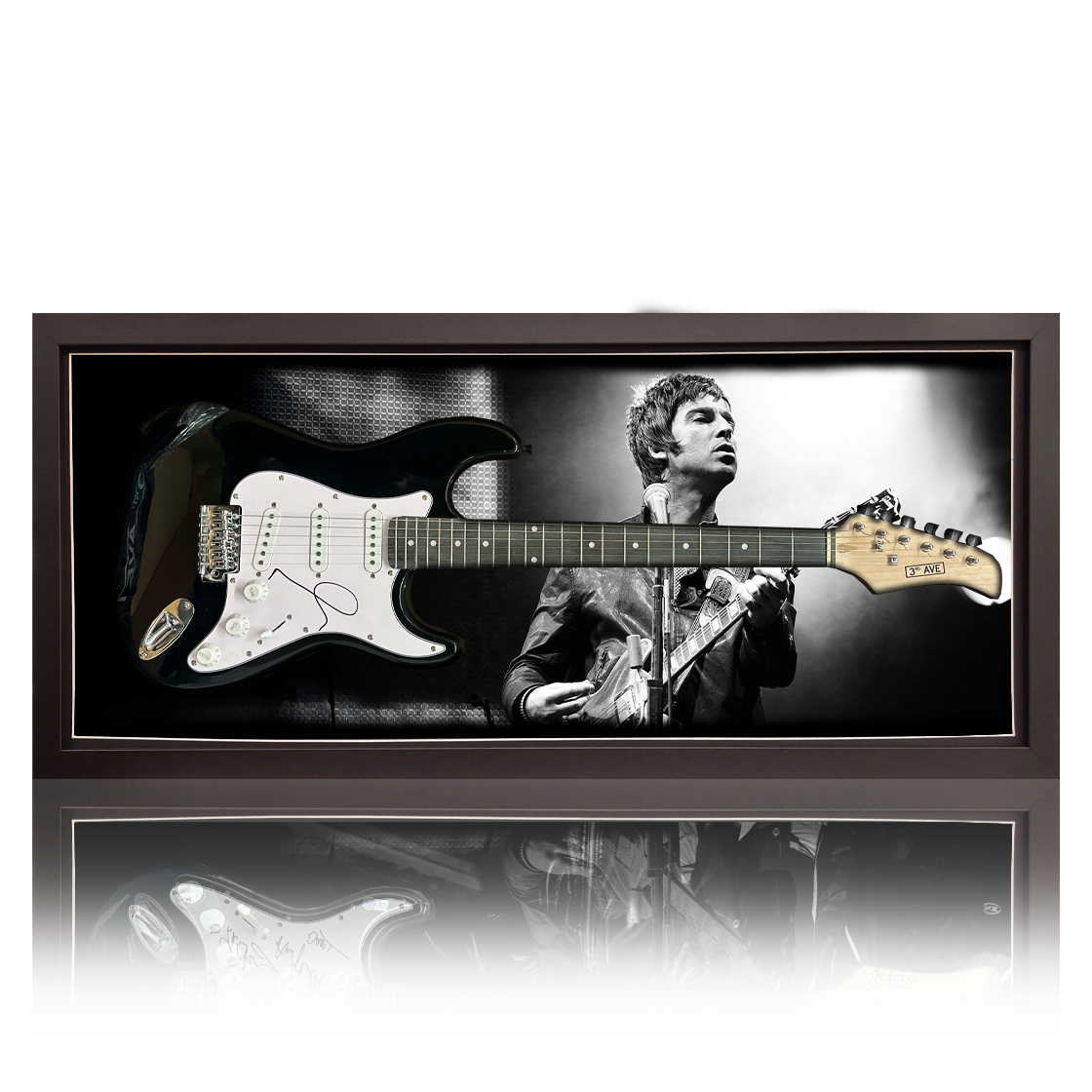 Noel Gallagher Signed Guitar Frame
