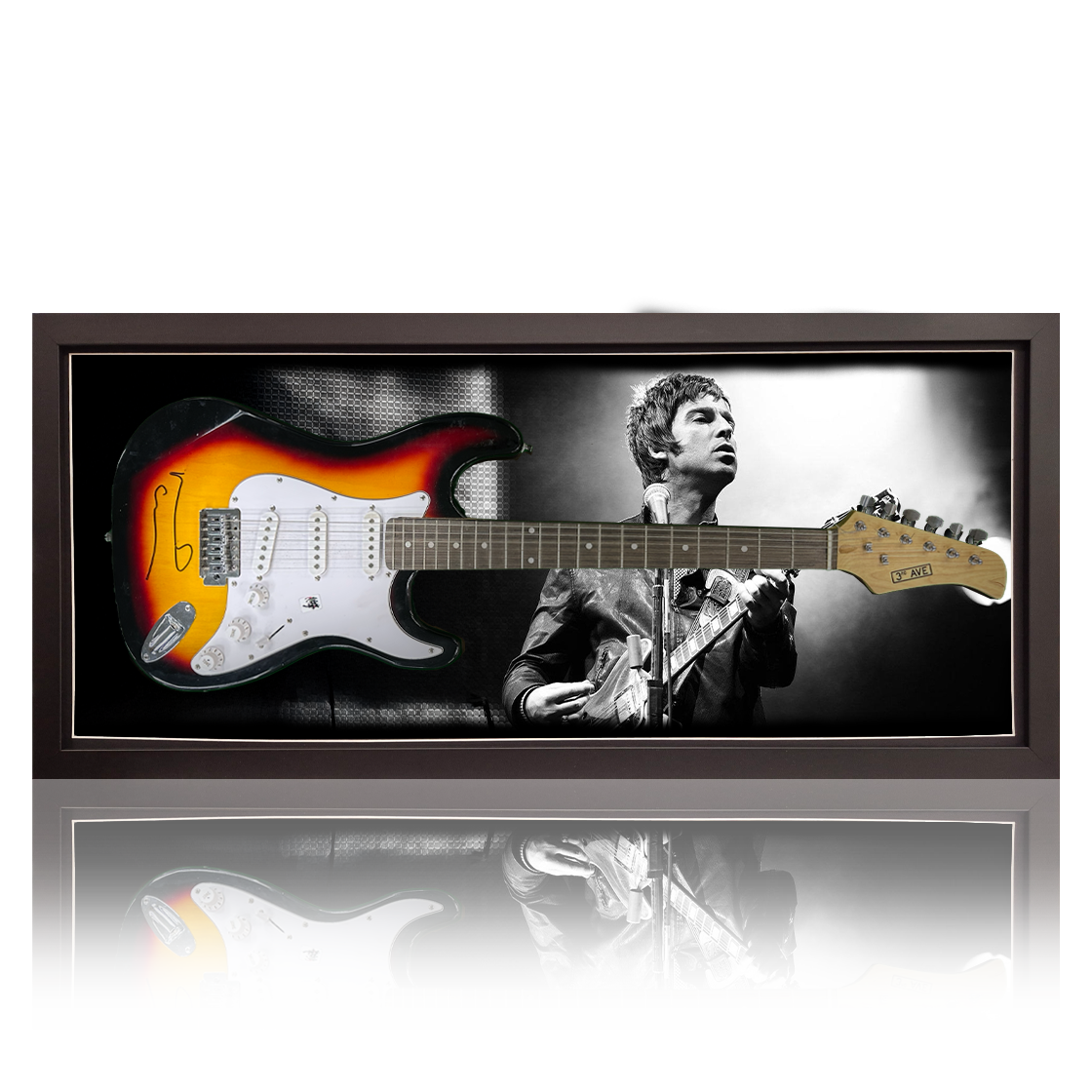 Noel Gallagher Signed Guitar Frame (ACG Cert)