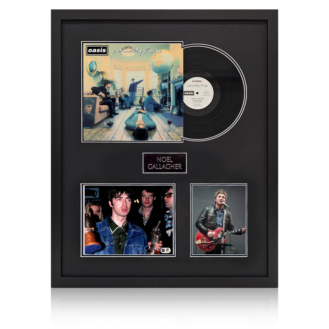 Noel Gallagher Signed 10x8 Image LP Elite Frame (ACG Cert)