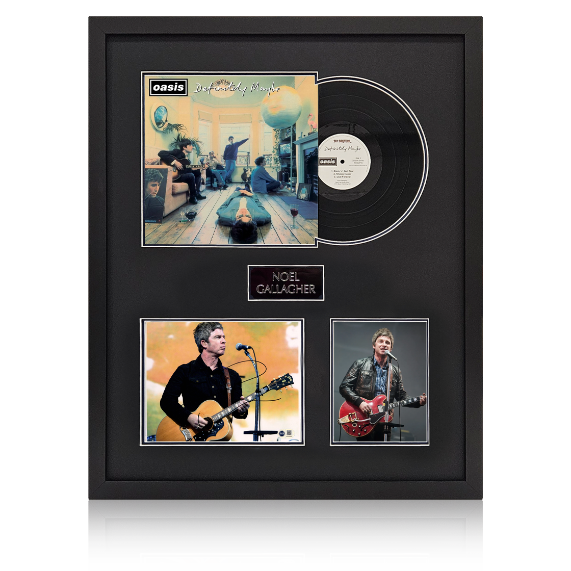 Noel Gallagher Signed 10x8 Image LP Elite Frame (ACG Cert)