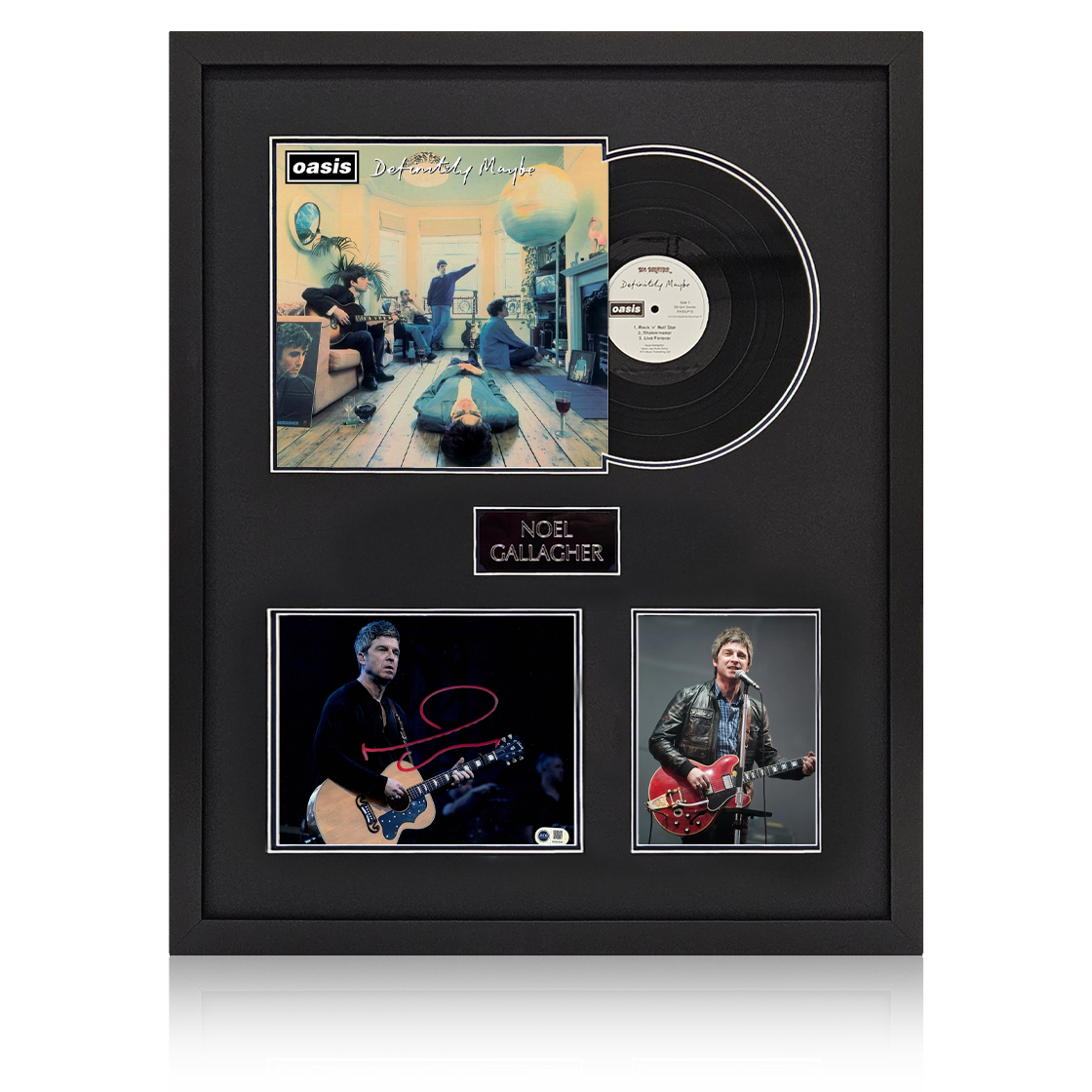 Noel Gallagher Signed 10x8 Image LP Elite Frame (ACG Cert)