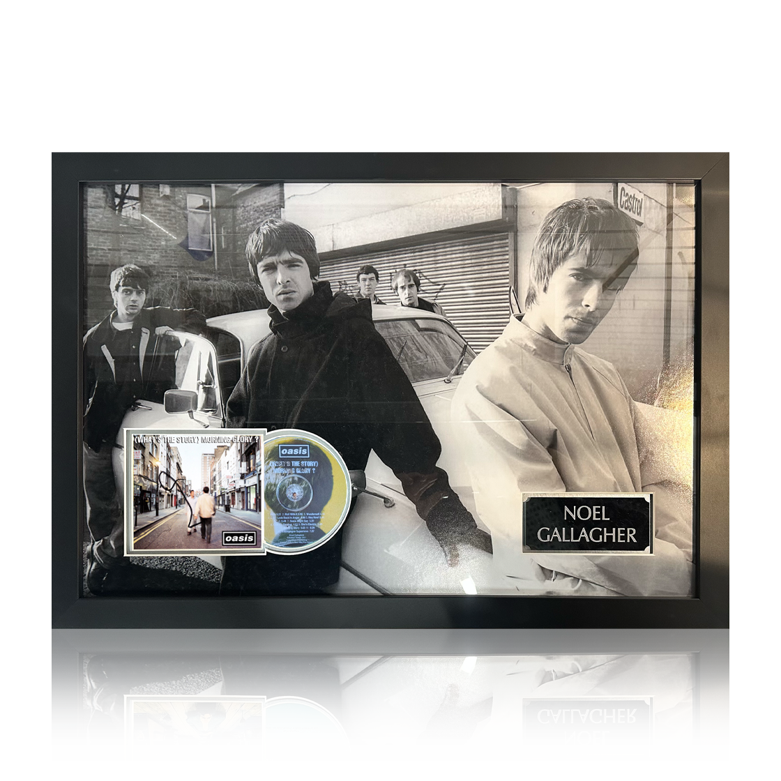 Noel Gallagher Signed (What's the Story) Morning Glory? CD Iconic Frame (Beckett)