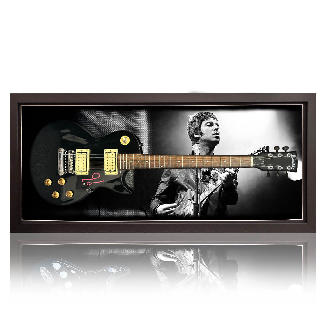 Noel Gallagher Signed Guitar Frame