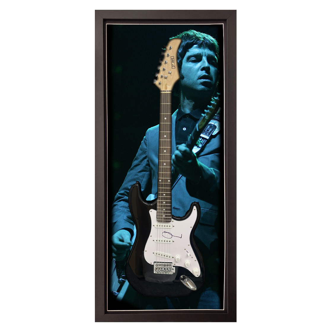 Noel Gallagher Signed Guitar Frame