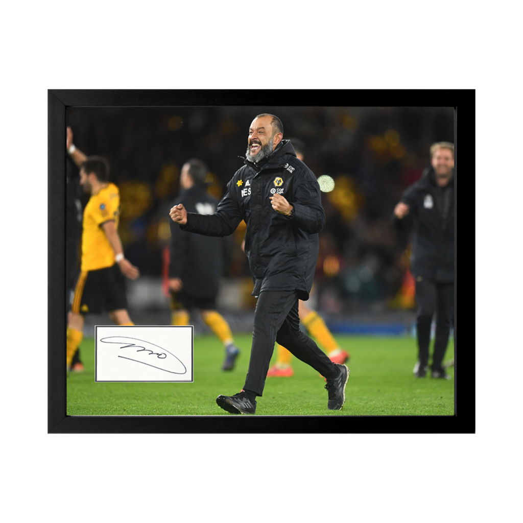 Nuno Espírito Santo Signed Wolverhampton Wanderers Cut Deluxe Mount Frame