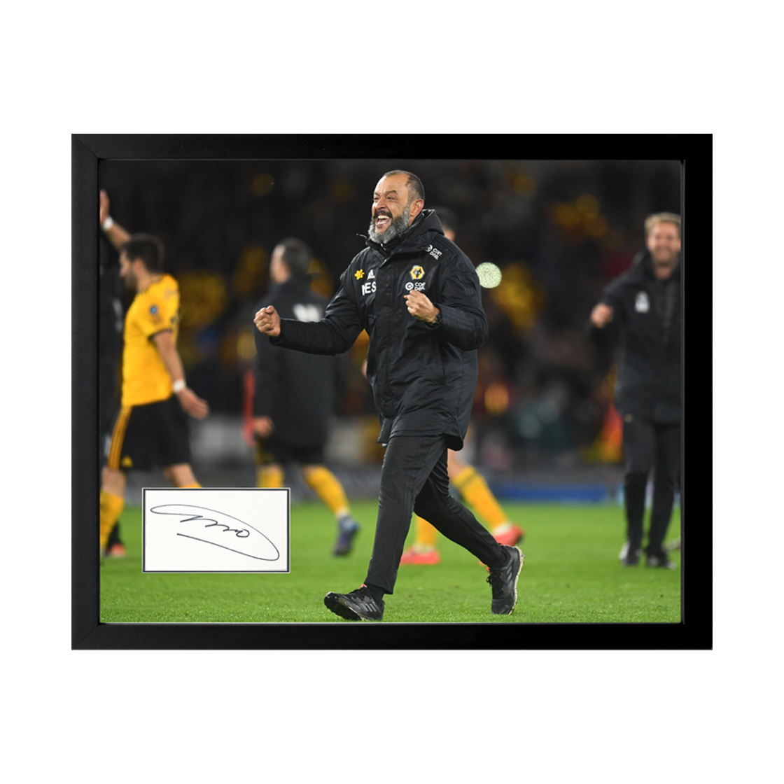 Nuno Espírito Santo Signed Wolverhampton Wanderers Cut Deluxe Mount Frame