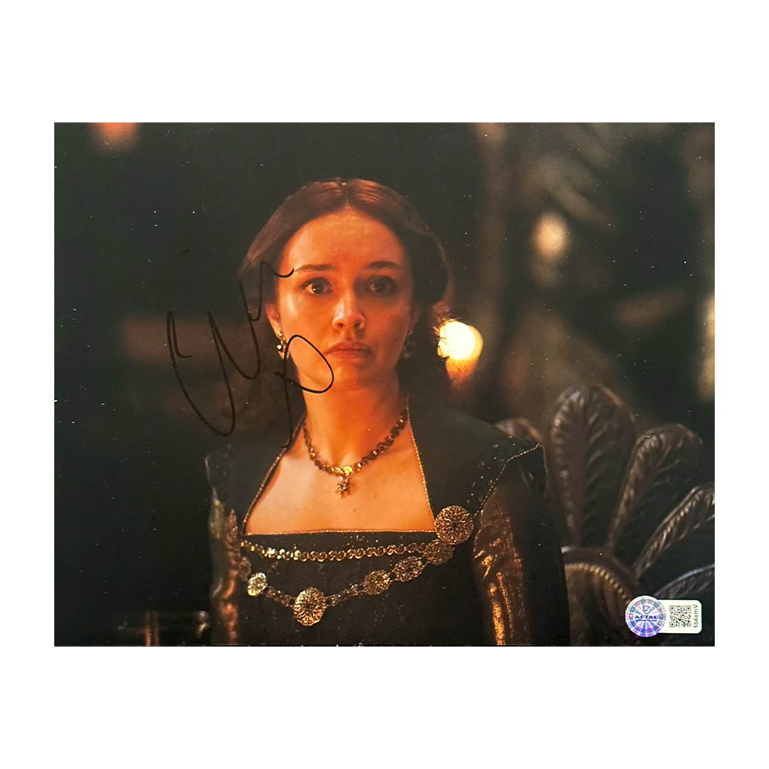 Olivia Cooke Signed House of the Dragon 10x8 Image (AFTAL Authenticated)