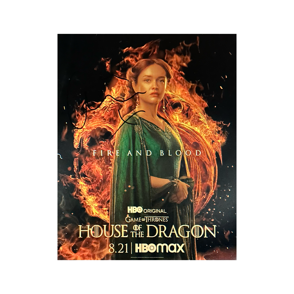 Olivia Cooke Signed House of the Dragon 10x8 Image