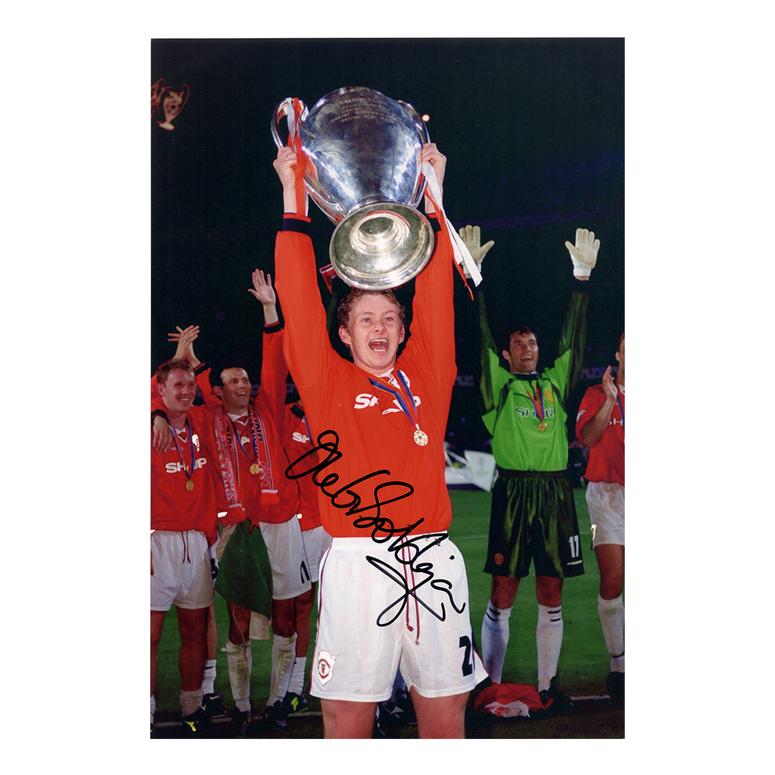 Ole Gunnar Solskjaer Signed 12x8 Photo