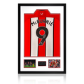 Oli McBurnie Signed Sheffield United Home Shirt Premium Frame