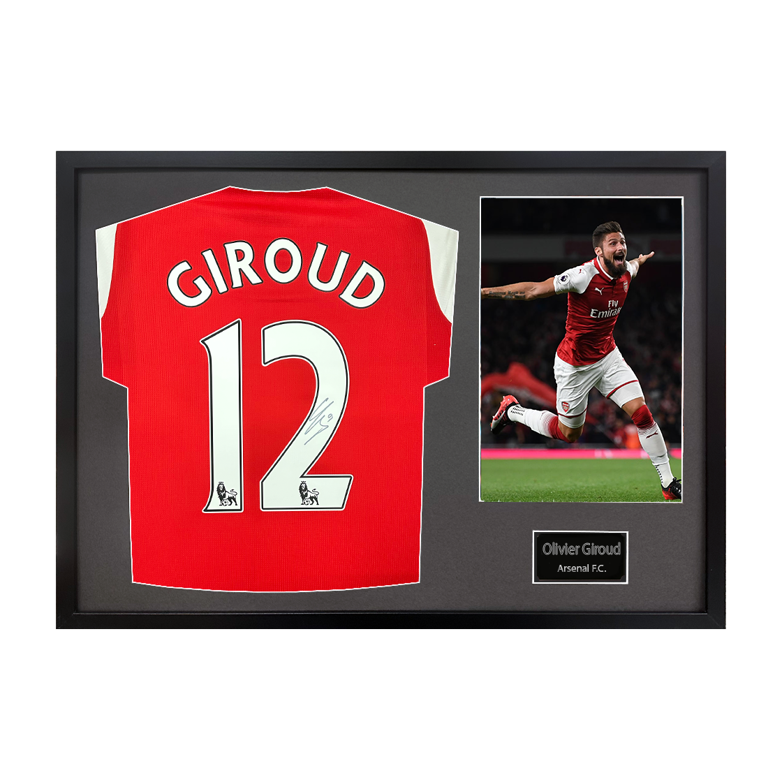 Olivier Giroud Signed Arsenal Classic Frame