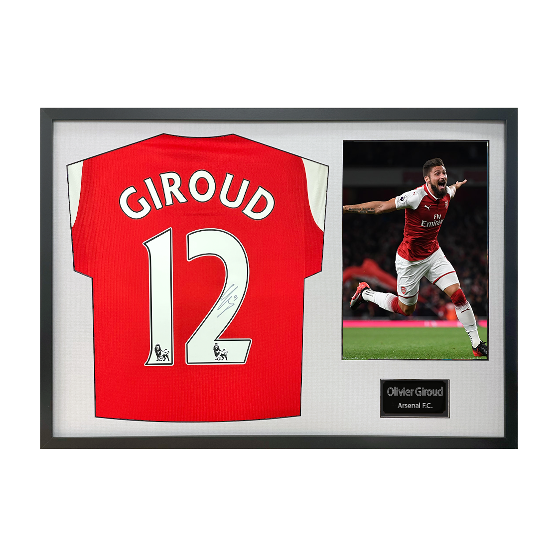 Olivier Giroud Signed Arsenal Classic Frame