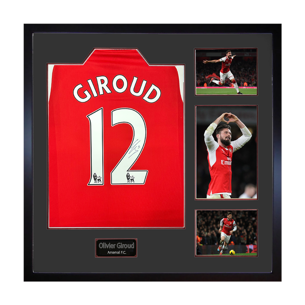 Olivier Giroud Signed Arsenal Elite Frame