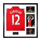 Olivier Giroud Signed Arsenal Elite Frame
