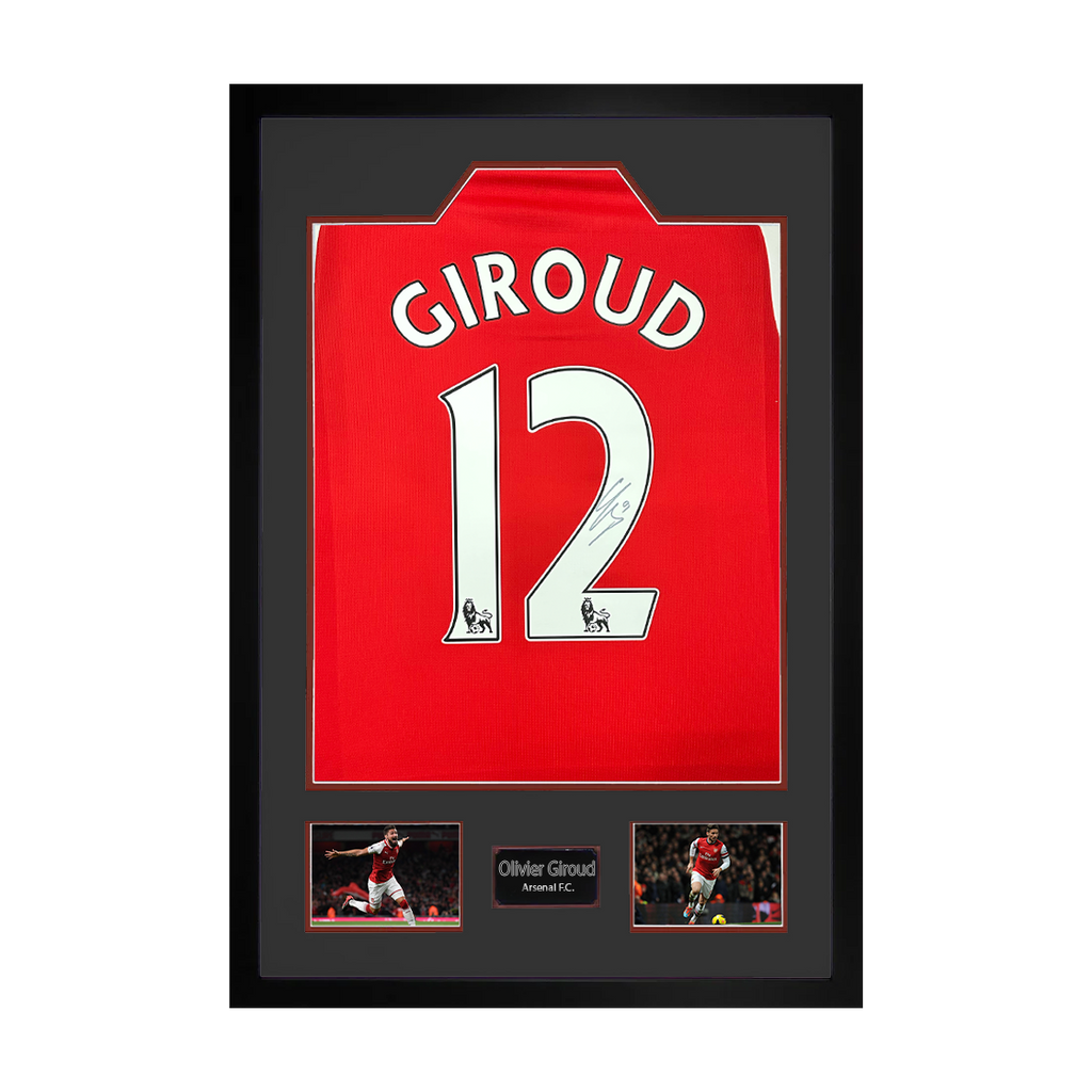 Olivier Giroud Signed Arsenal Premium Frame
