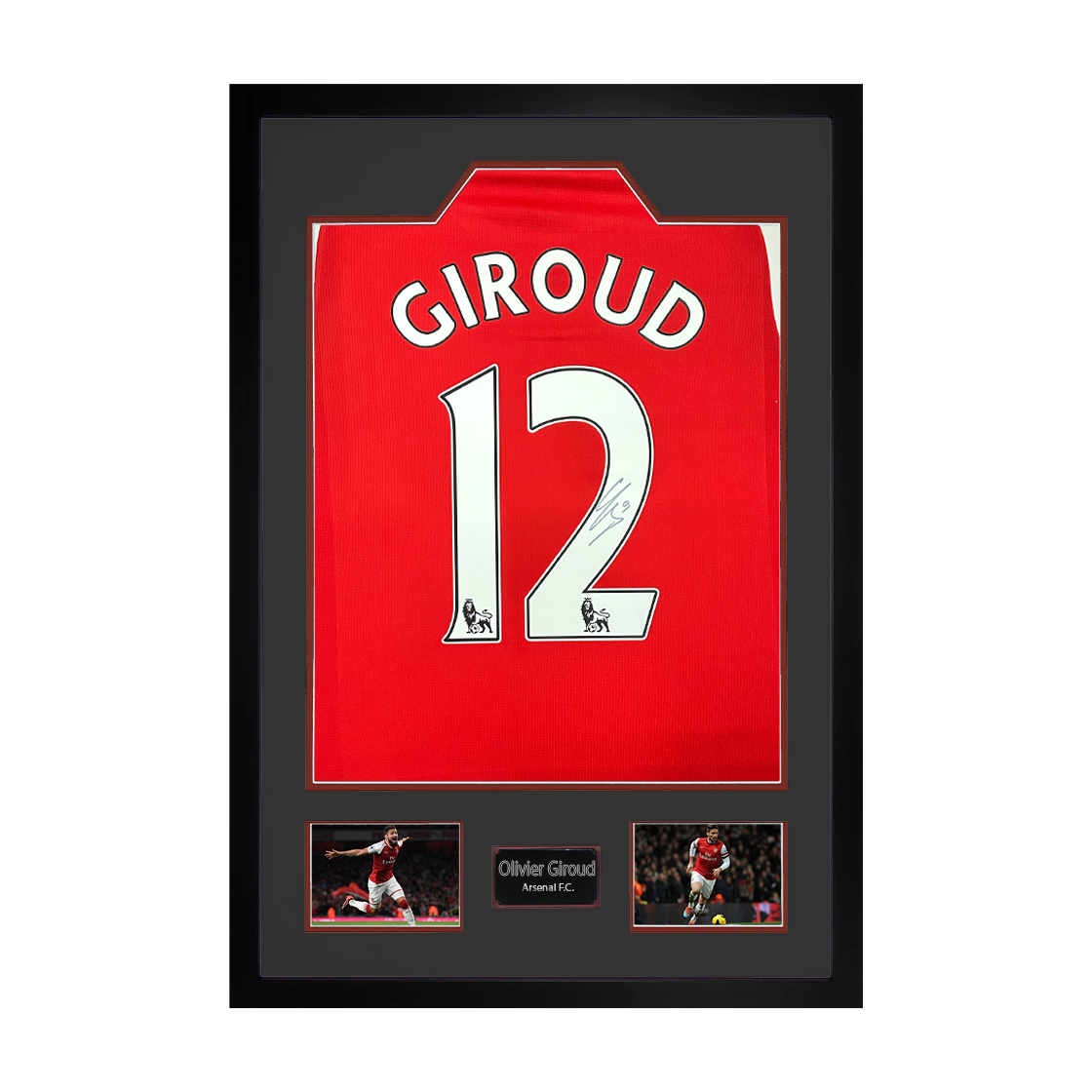 Olivier Giroud Signed Arsenal Premium Frame
