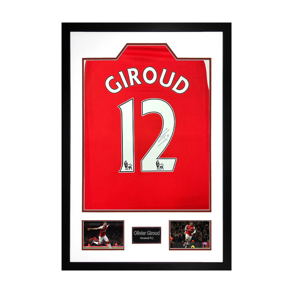 Olivier Giroud Signed Arsenal Premium Frame