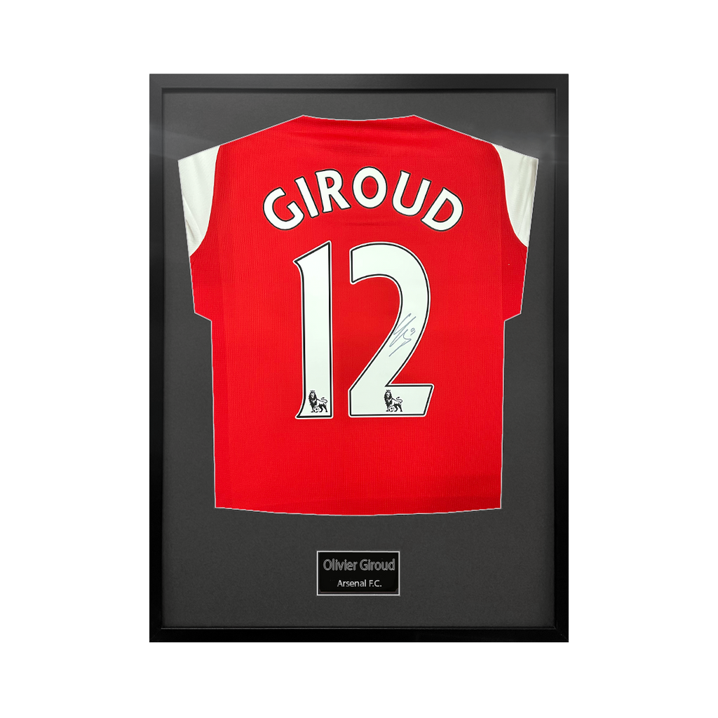 Olivier Giroud Signed Arsenal Standard Frame