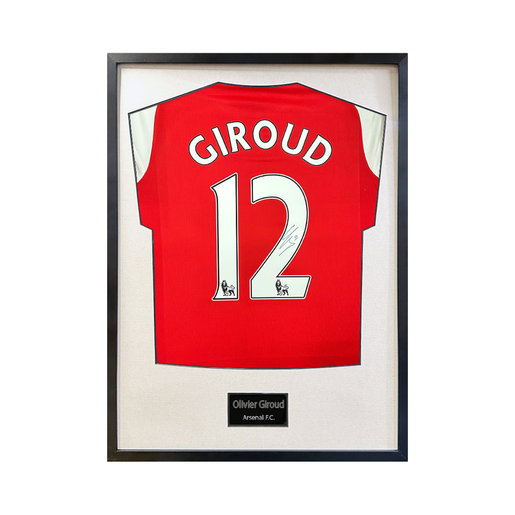 Olivier Giroud Signed Arsenal Standard Frame