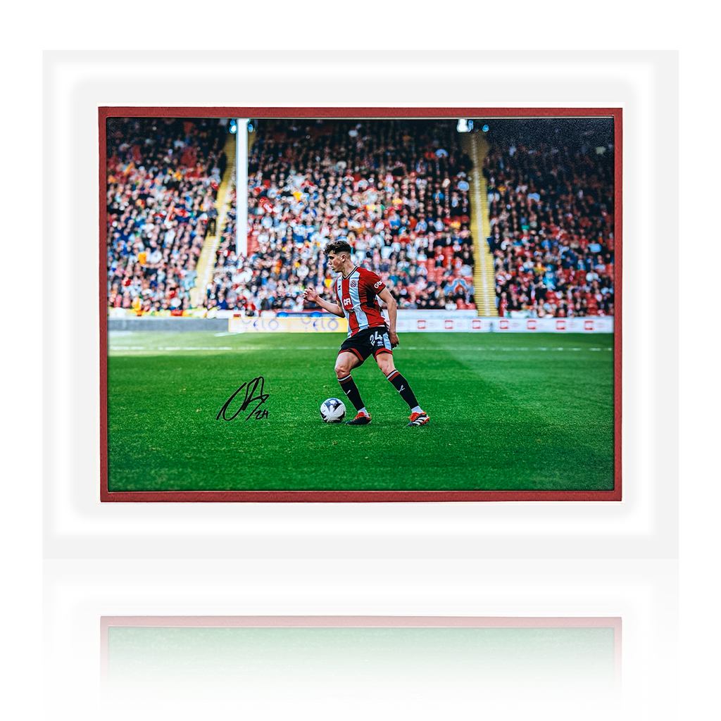 Ollie Arblaster Signed Sheffield United Deluxe Mount