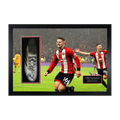 Ollie Norwood Signed & Match-Worn Sheffield United Boot Iconic Frame
