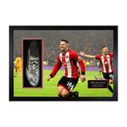 Ollie Norwood Signed & Match-Worn Sheffield United Boot Iconic Frame