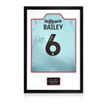 Owen Bailey Match-Worn & Signed Doncaster Rovers Shirt Premium Frame