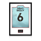 Owen Bailey Match-Worn & Signed Doncaster Rovers Shirt Premium Frame