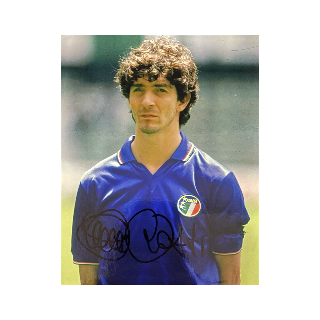 Paolo Rossi Signed Italy 10x8 Photo