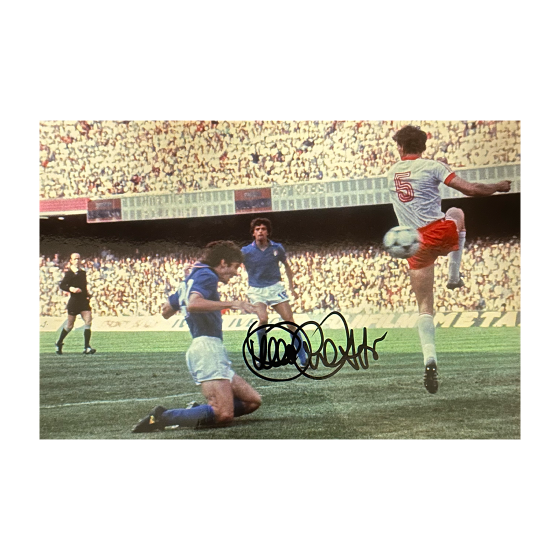 Paolo Rossi Signed Italy 12x8 Photo 6