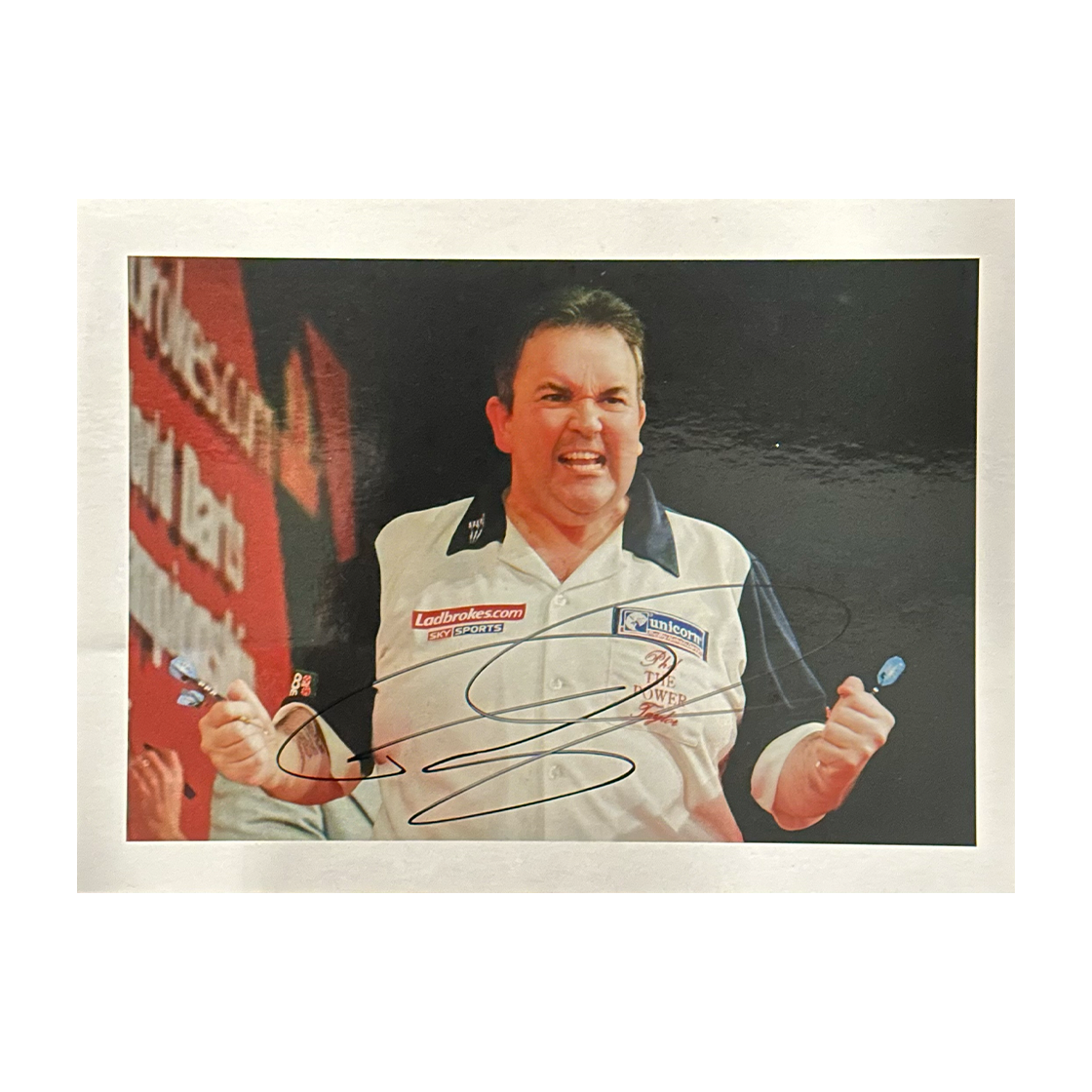 Phil Taylor Signed Darts 8x6 Image 2