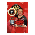 Phil Taylor Signed Darts 10x8 Image