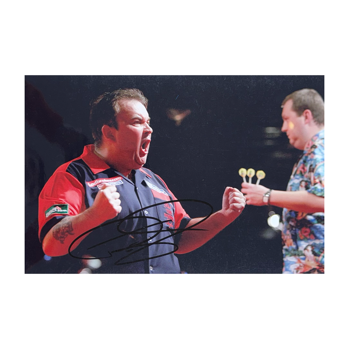 Phil Taylor Red Shirt 12x8