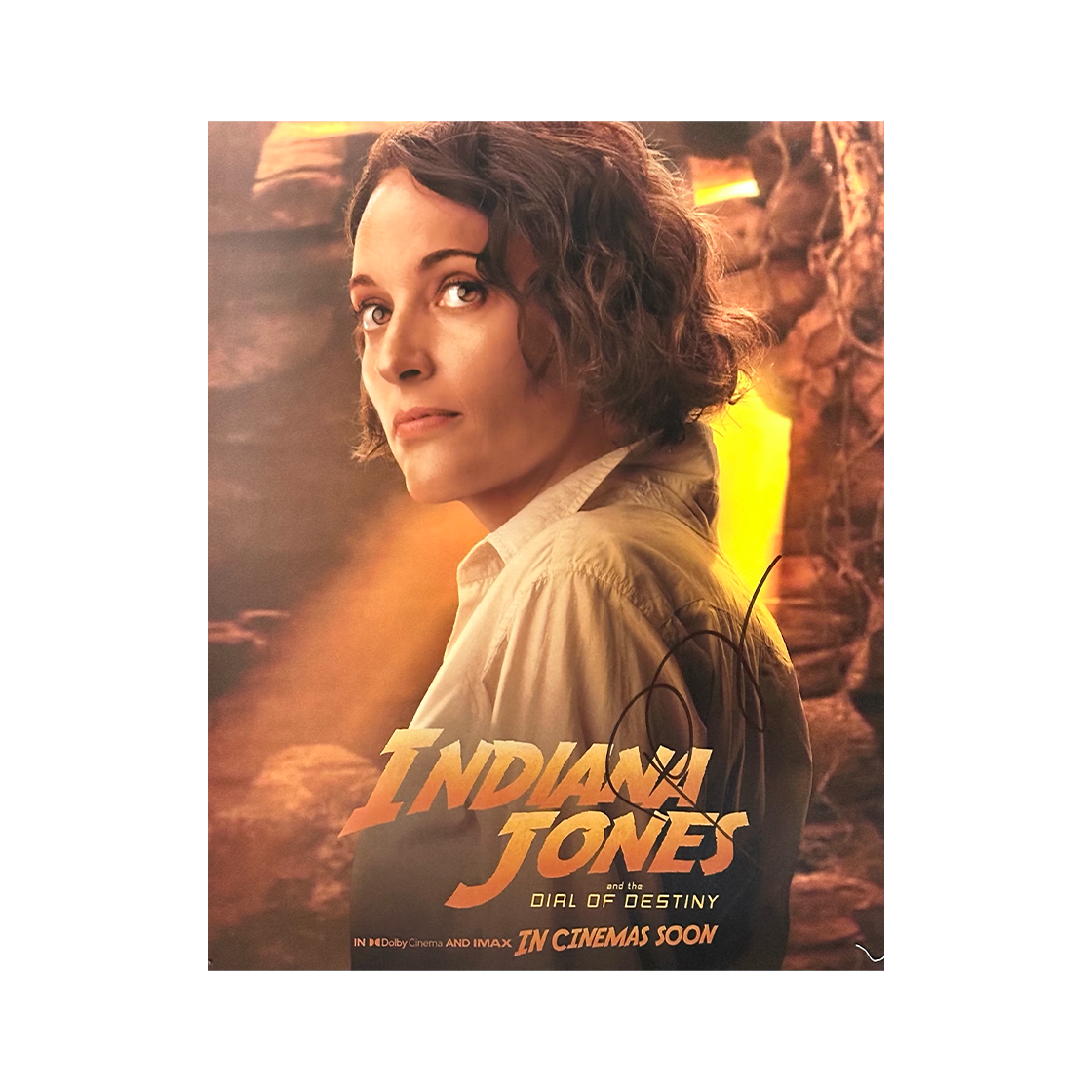 Phoebe Waller-Bridge Signed 10x8 Indiana Jones and the Dial Of Destiny Image