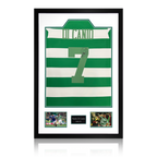 Paolo Di Canio Signed Celtic Shirt Premium Frame